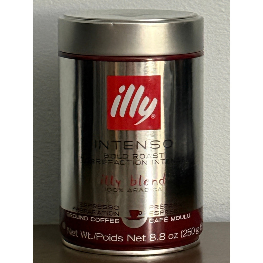 Illy Premium Intenso Bold Roast Ground Coffee 8.8 oz 100% Arabica Factory Sealed