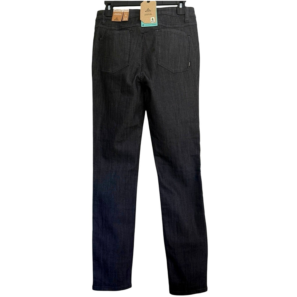 Womens Prana Kayla Organic Stretch High Rise Jean Sz 6 Regular Denim Solid Gray