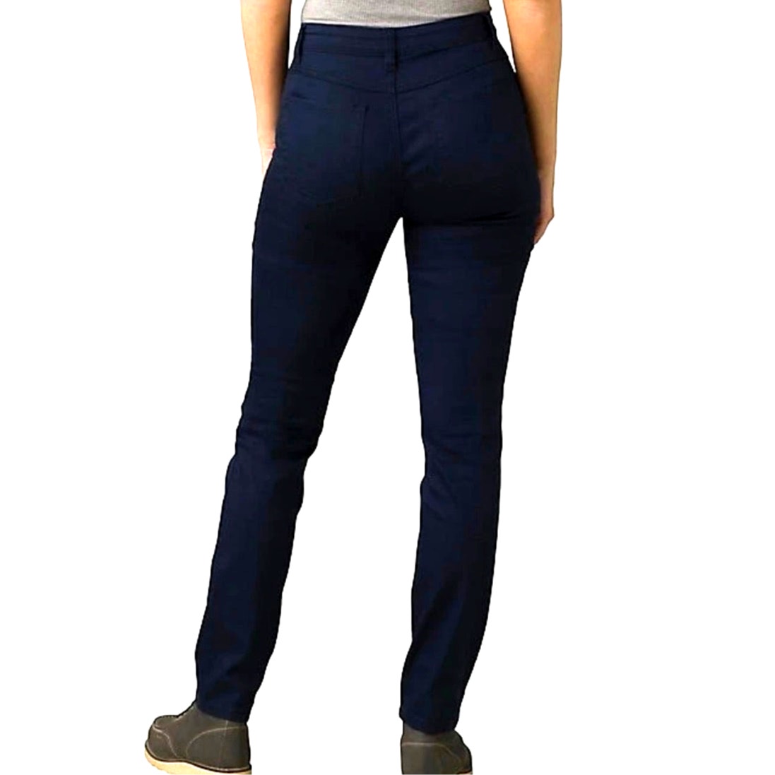 Women's PrAna Kayla Jeans Organic Stretch High Rise Indigo Blue Sz 2 32" inseam