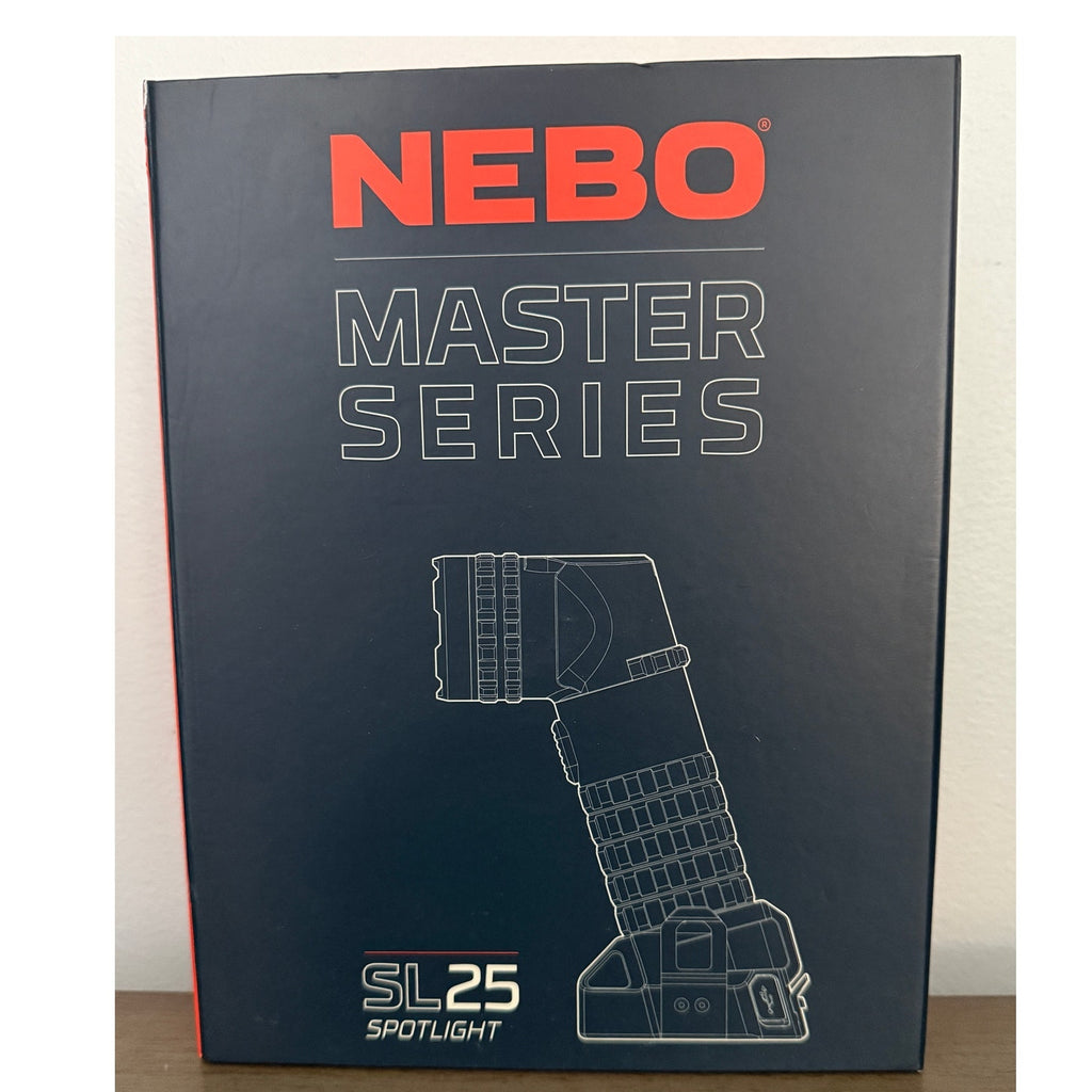 NEBO SL25 Dual-Beam Flood & Spot Light – Rugged, Waterproof, Emergency Ready NIB