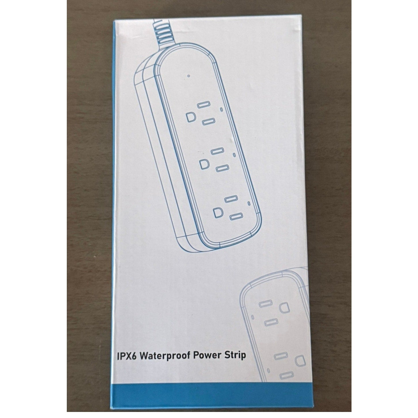Weatherproof Outdoor Power Strip 6FT Cord, 3 Outlets, Waterproof Surge Protector