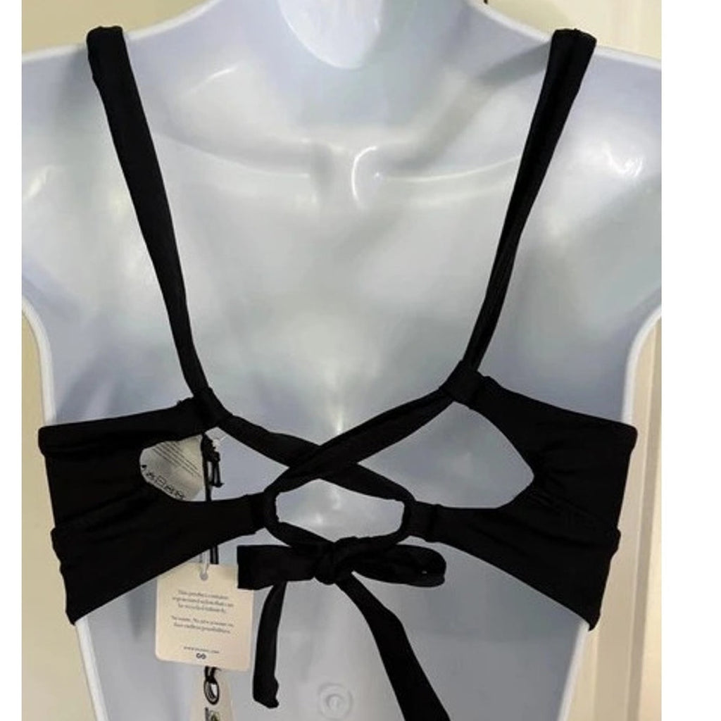 Women's prAna Mallorca Swim Bikini Top Black Size Small & 1 Sz Medium