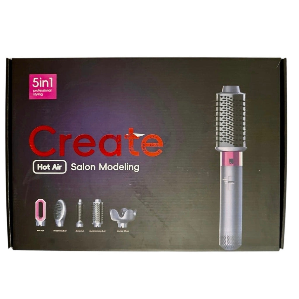Create Hot Air Salon Modeling 5 Tools in 1 - Professional Styling Set NIB
