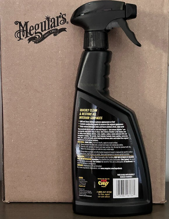 Meguiar’s Quik Interior Detailer 16oz – Cleans & Protects Car Surfaces Spray