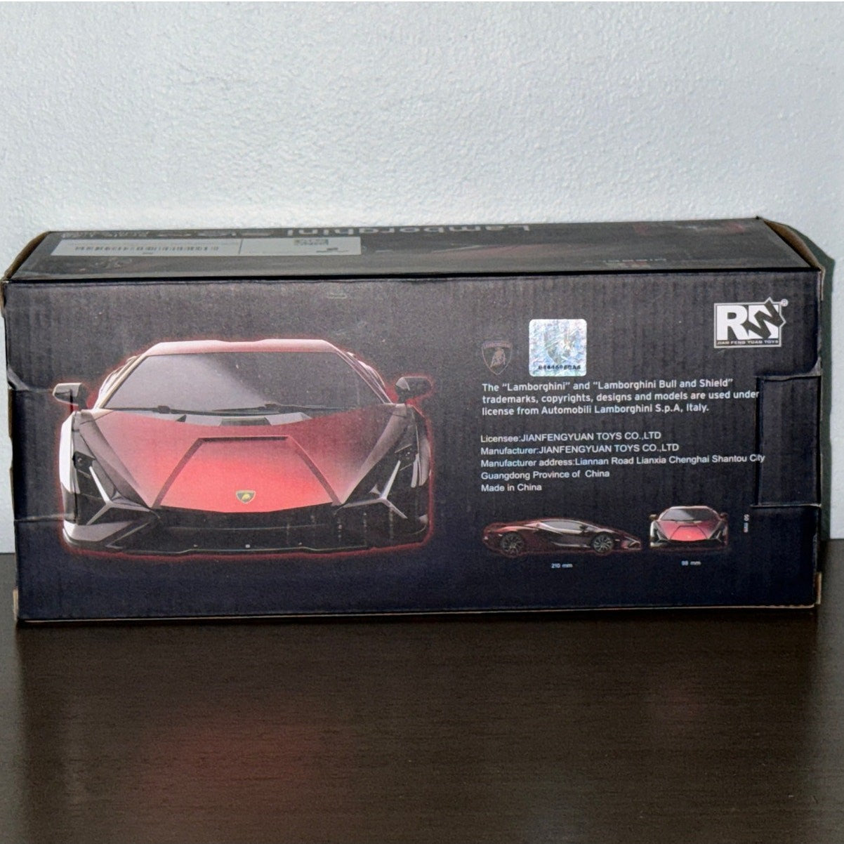 MIEBELY Lamborghini Sian RC Car 1:24 Scale 3.7V 500mAh Fast Remote Control Toy