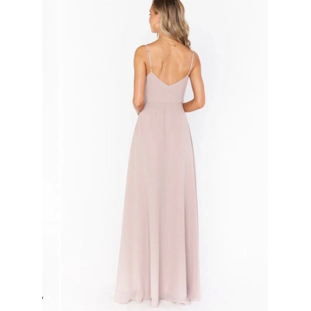 Show Me Your Mumu Faith Maxi Dress | Dusty Blush Crisp | Size Small NWT