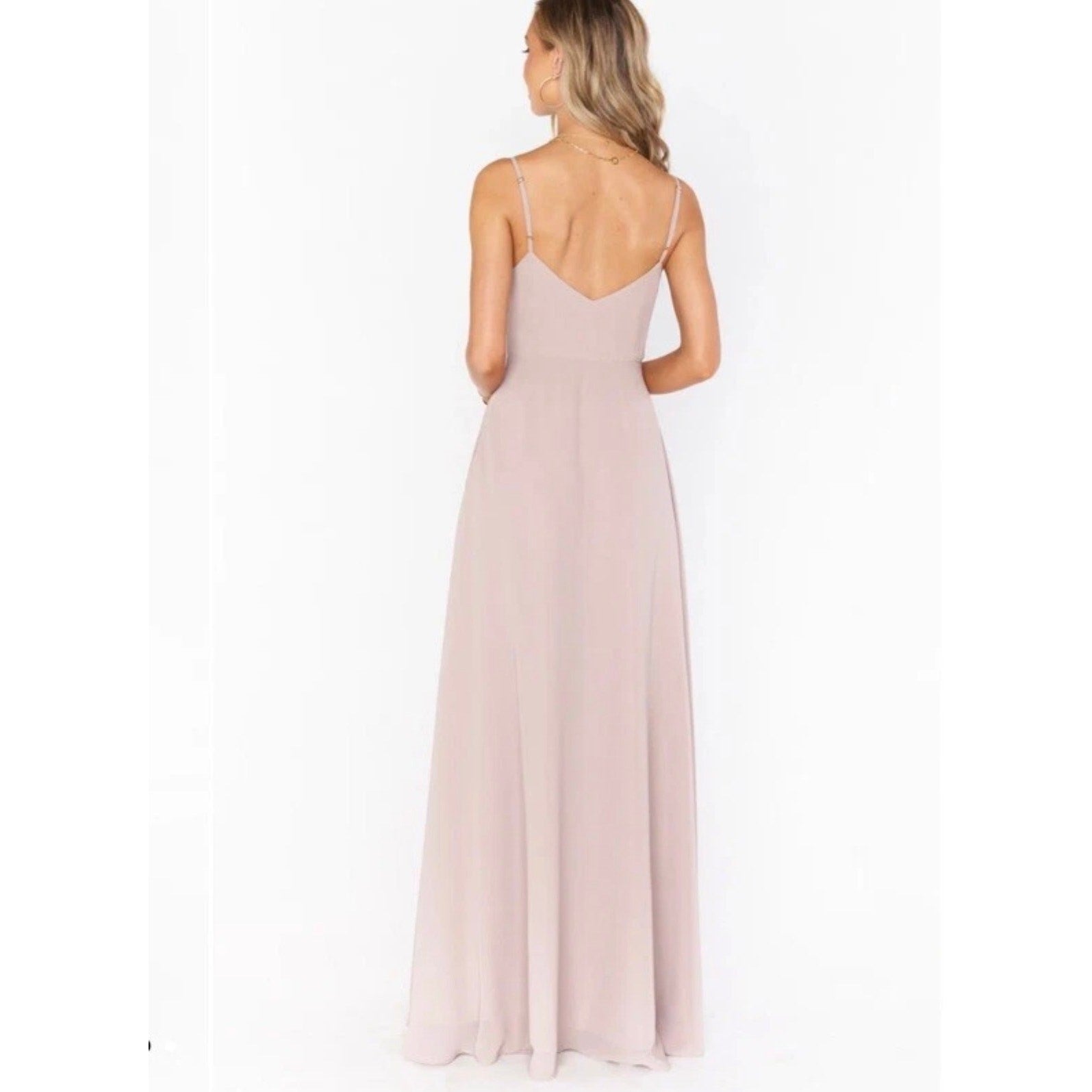 Show Me Your Mumu Faith Maxi Dress | Dusty Blush Crisp | Size Small NWT