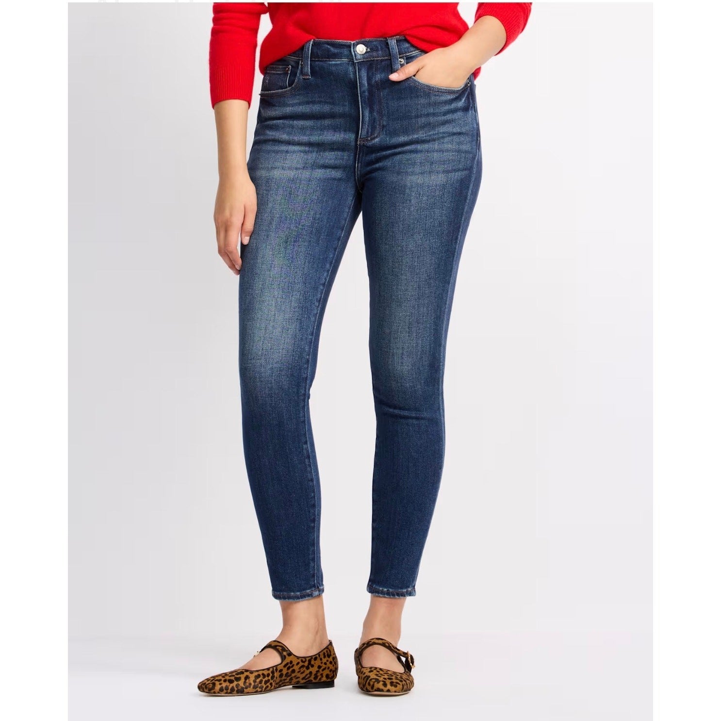 Revolve Pistola Aline High Rise Skinny Stretch Jeans Blue Work Wash Sz 26 $148 