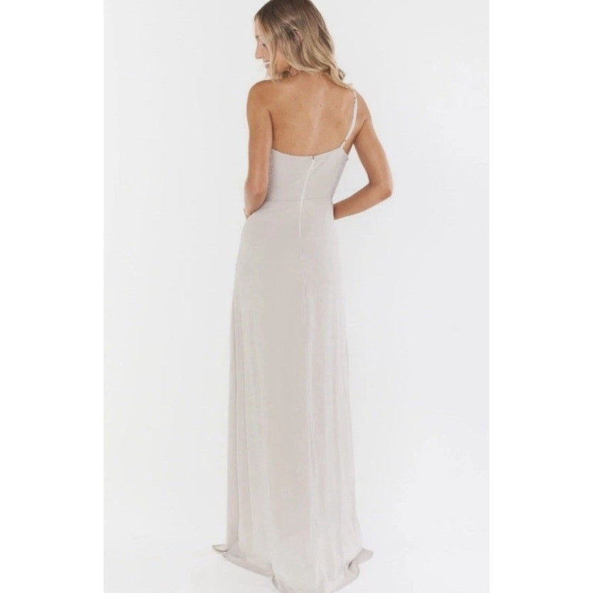 Show Me Your Mumu Shannon One Shoulder Dress Show Me The Ring Crisp Sz Small NWT