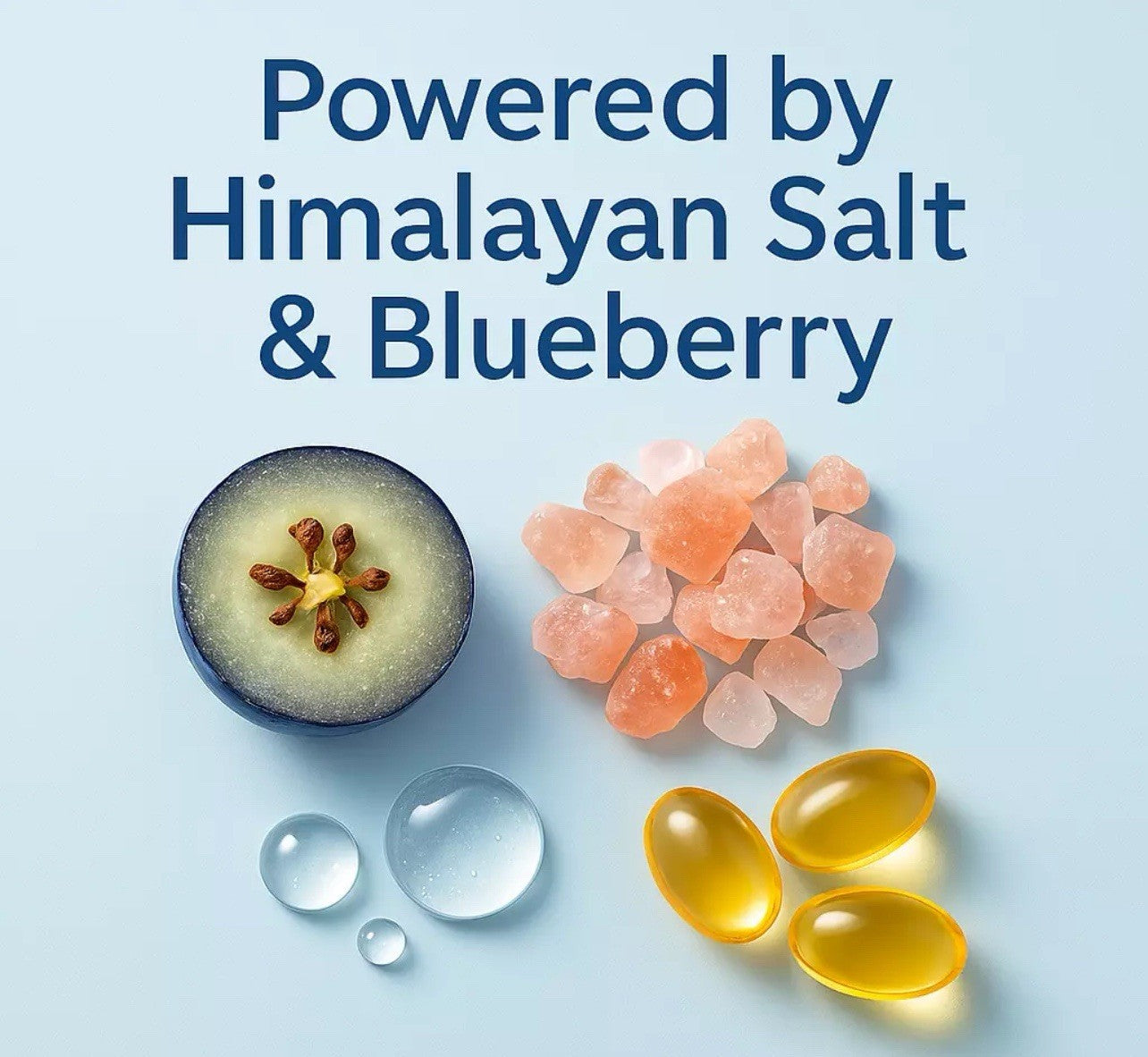 Aavini Himalayan Salt Body Scrub 200g – Exfoliating & Hydrating Blueberry Scrub