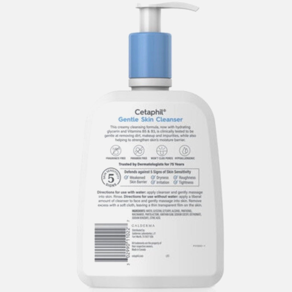 CETAPHIL Gentle Skin Cleanser 20 fl oz Large Bottle Hydrating Face & Body Wash