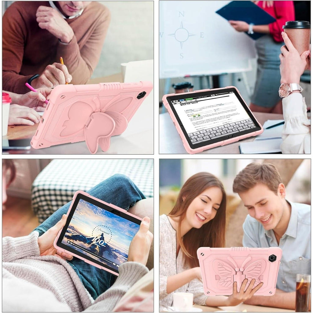 Butterfly Girls iPad Case w/ Strap & Kickstand | Fits 10.2 & Air 3 Models 