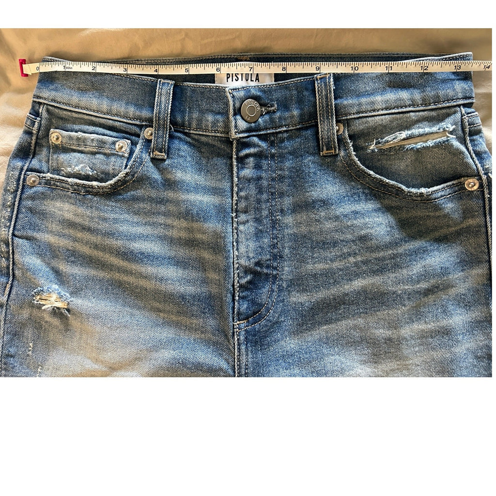 New Revolve Pistola Lennon High Rise Crop Bootcut Jeans Empire Sz 26 Retail $148