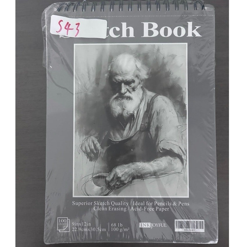 NEW Ink Joyful Sketch Book 9x12 – 100 Sheets Spiral Bound 100gsm Pad