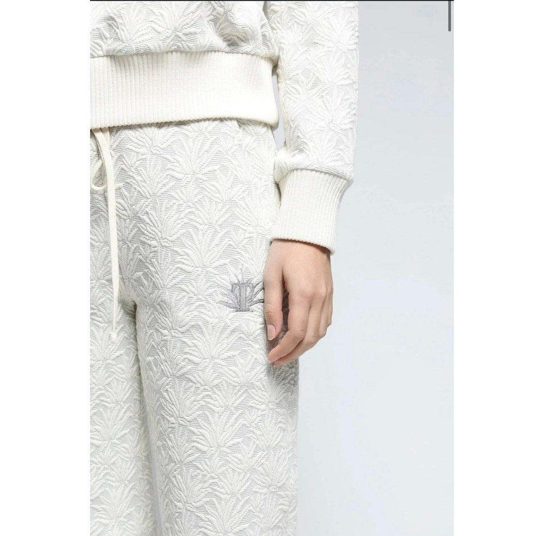 Twenty Montreal Agave Print 3D Blister Knit Pants Cream XS Women’s Designer