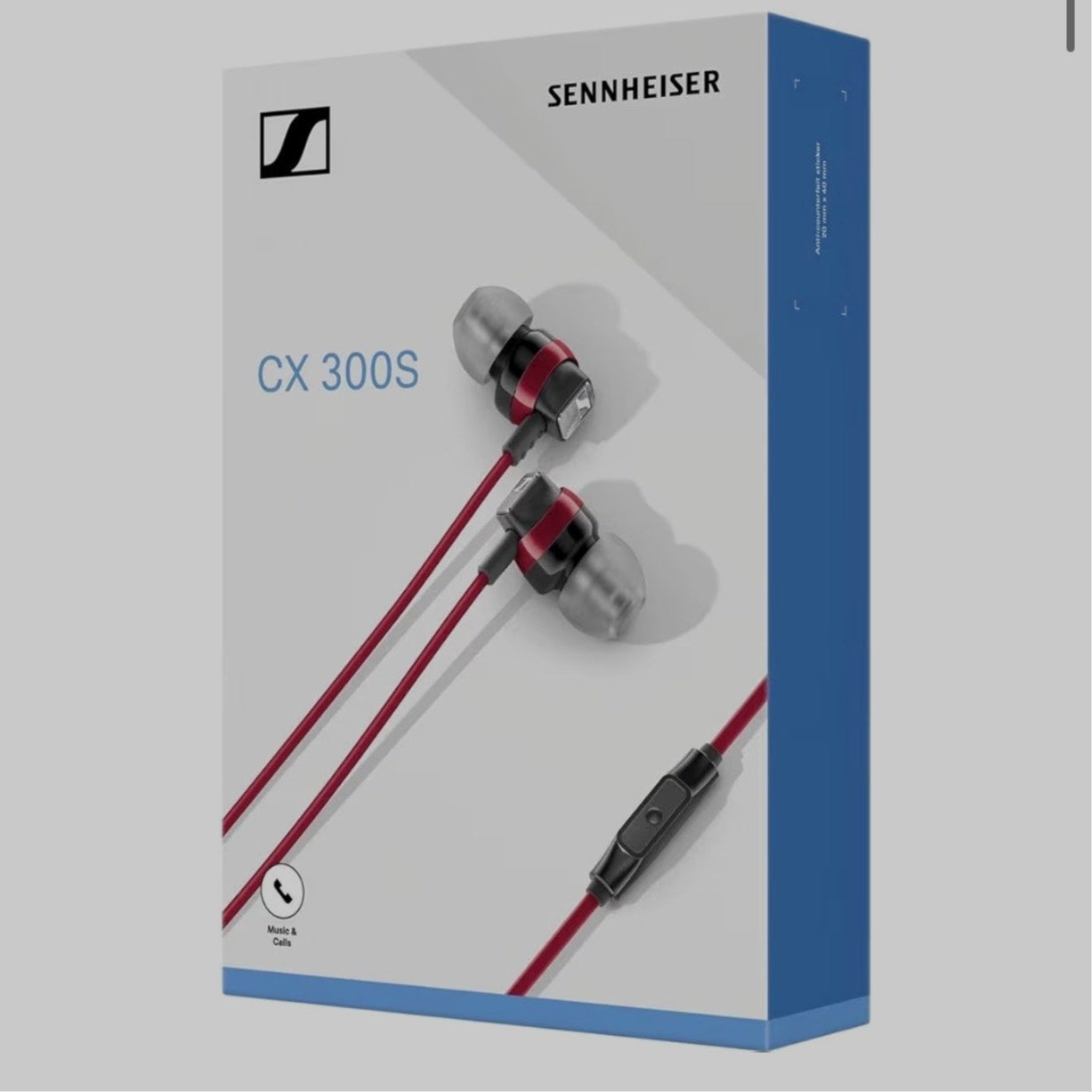 Sennheiser CX 300S In Ear Headphone with One-Button Smart Remote - Red NEW