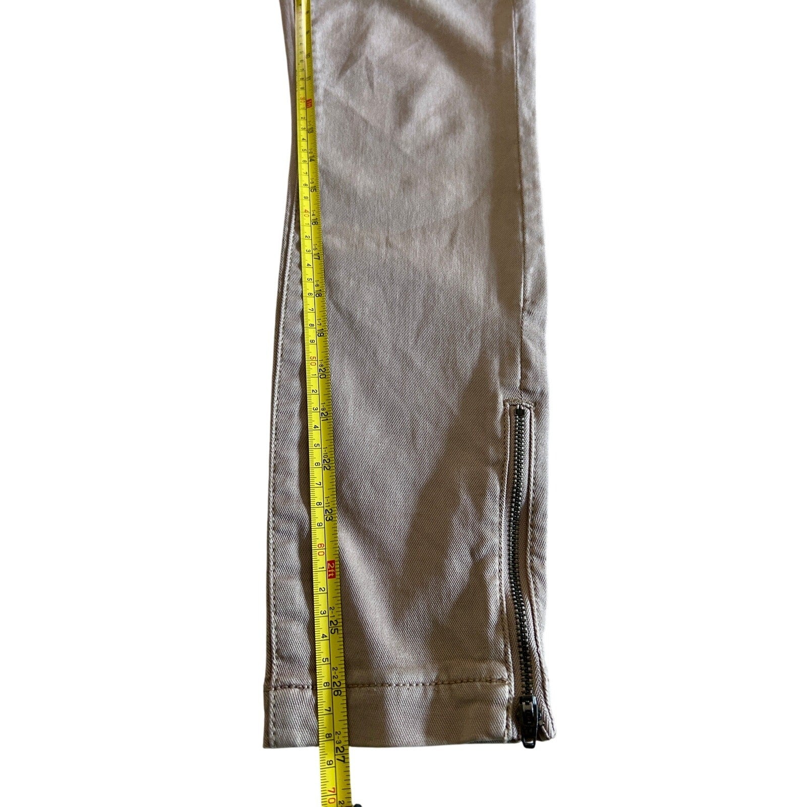 Joie Park Skinny Cargo Pants Khaki Tan Size 27 NWT Utility Ankle Zip Style
