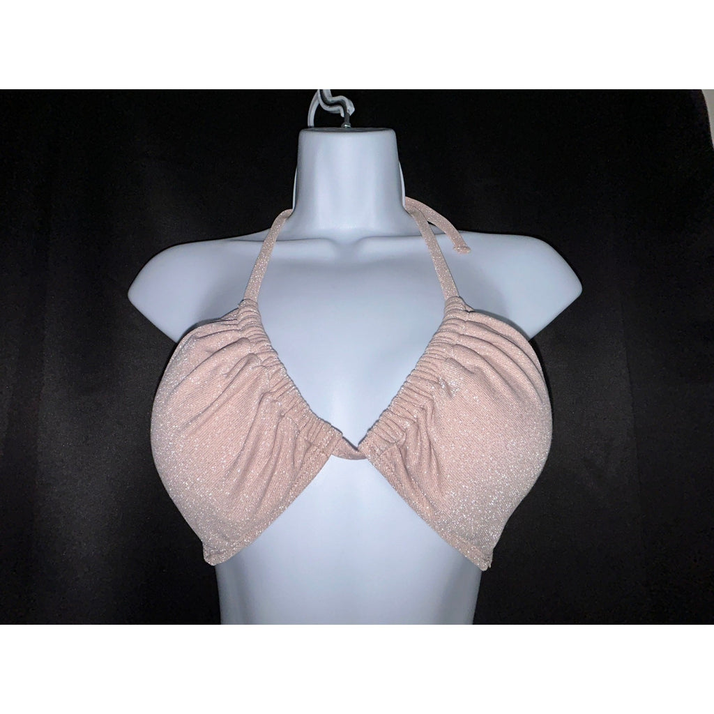  Shade N Shore Sexy Glittery Pink Unique Bikini Set – Medium Top, Large Bottom
