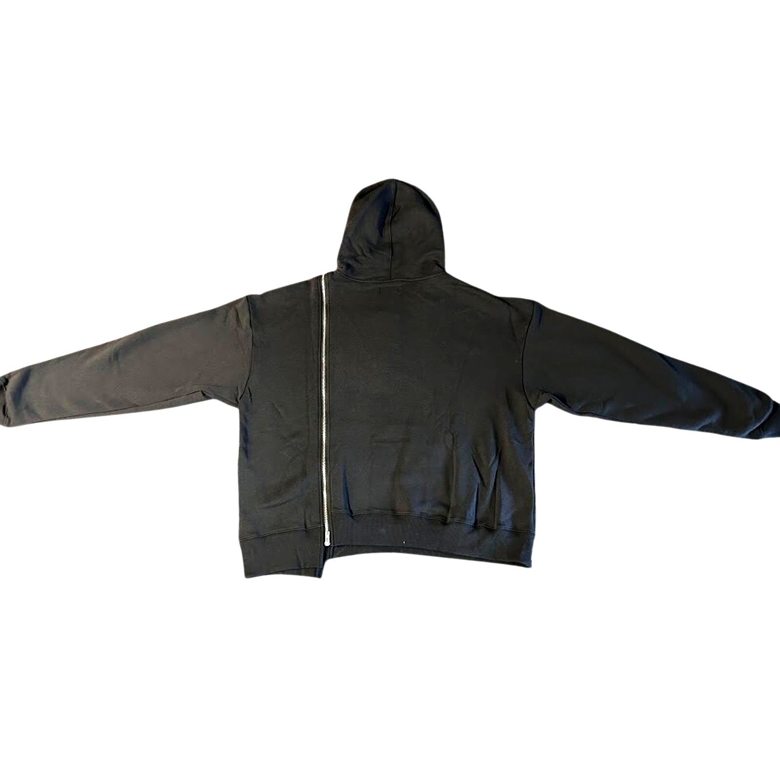 GODI Hoodie Sz M, Vintage Black, Unisex, Asymmetrical, Detroit Streetwear Unique