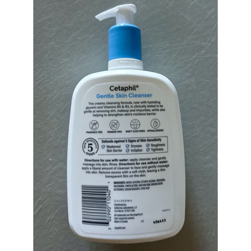 CETAPHIL Gentle Skin Cleanser 20 fl oz Large Bottle Hydrating Face & Body Wash