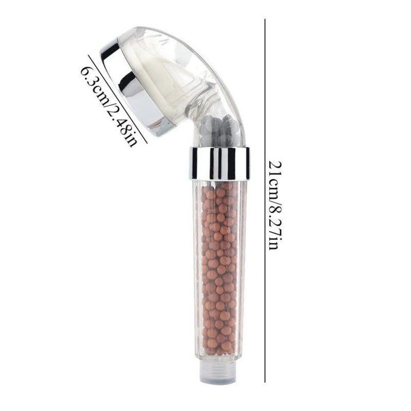 LED High Pressure Shower Head 7‑Color Changing | Filtration Beads | Handheld Kit
