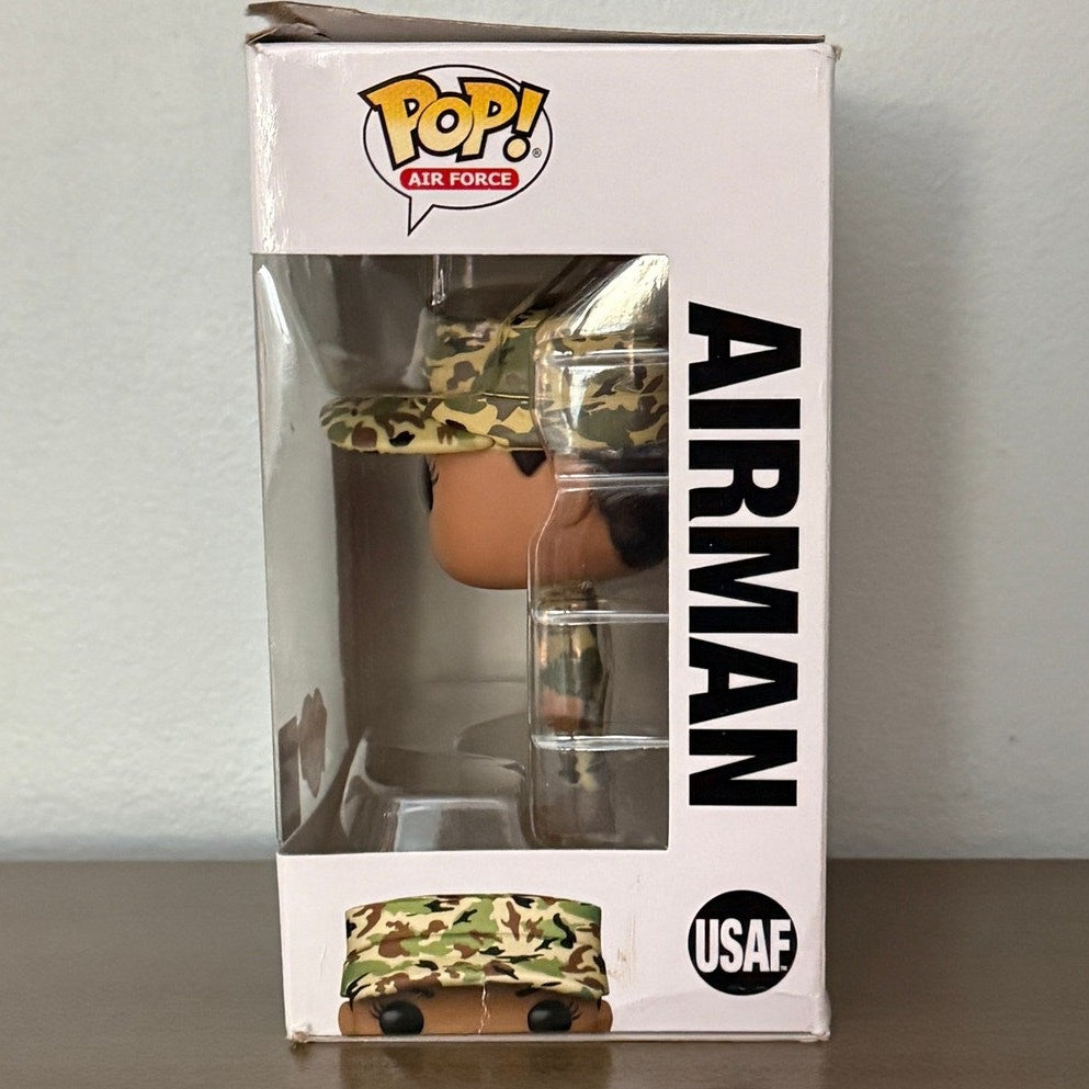 Funko Pop Military USAF Air Force Female Airman Vinyl Figure USAF in Camo Gear 