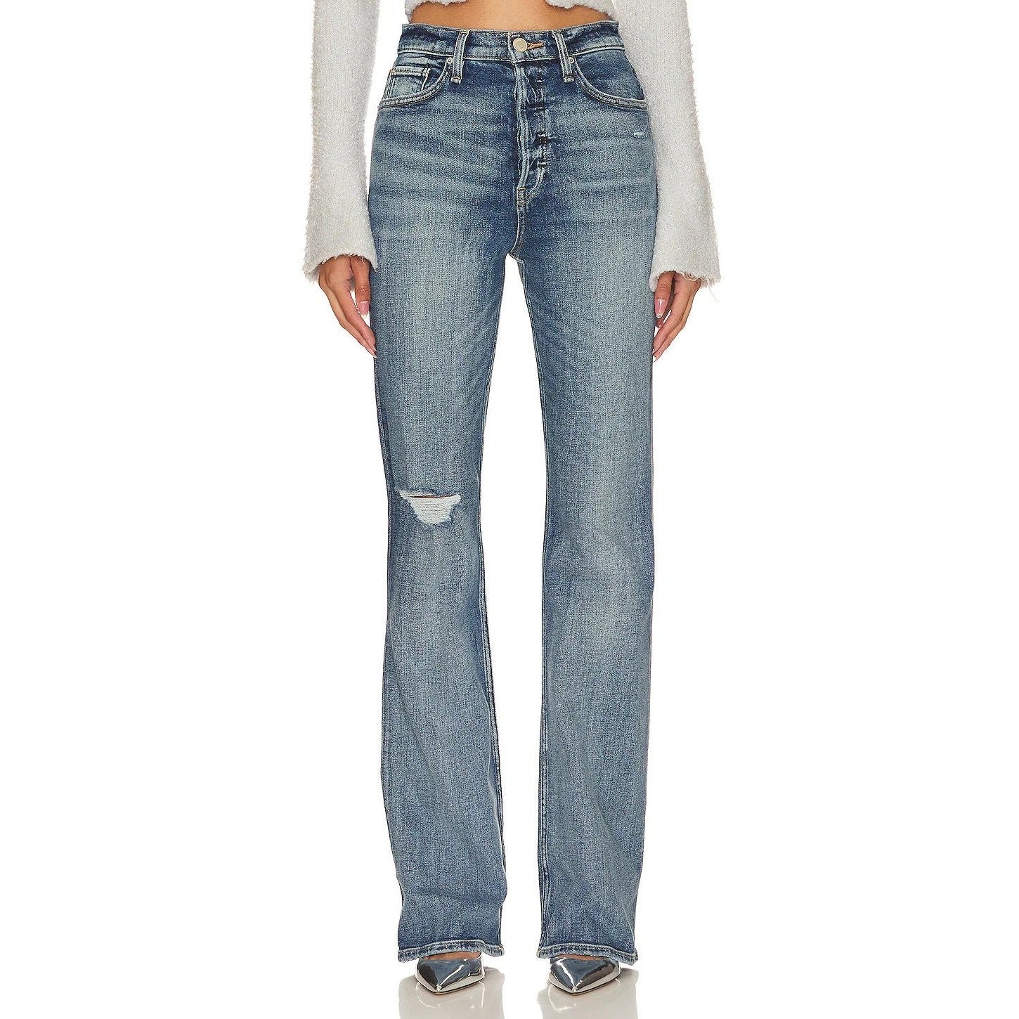Hudson Faye Ultra High Rise Flare Jeans – Magical Wash, Size 26