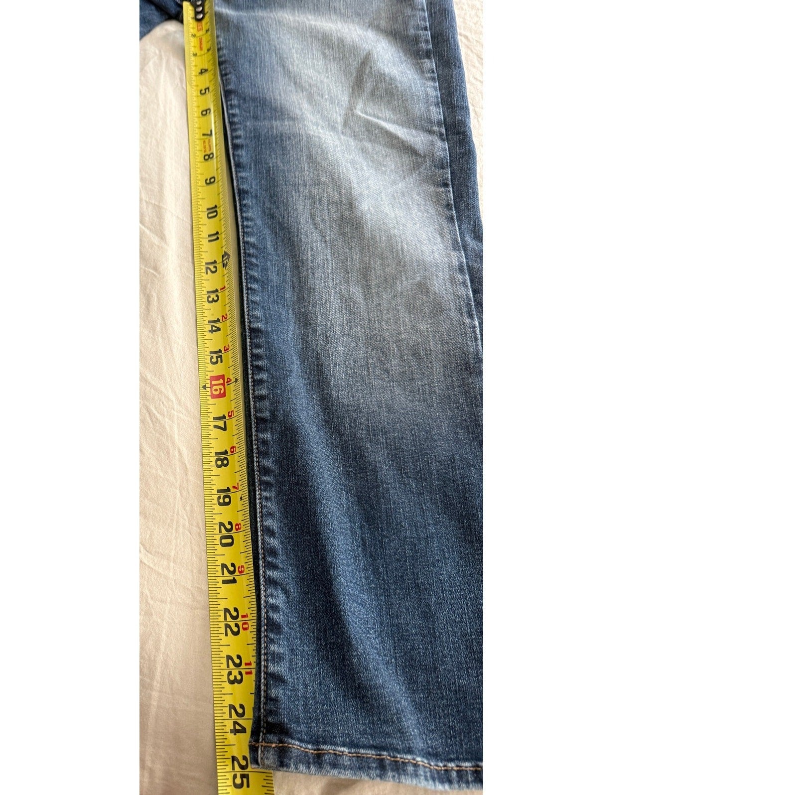Modern American La Brea New Haven Boot Crop Denim Jeans Women's Size 26" NWT