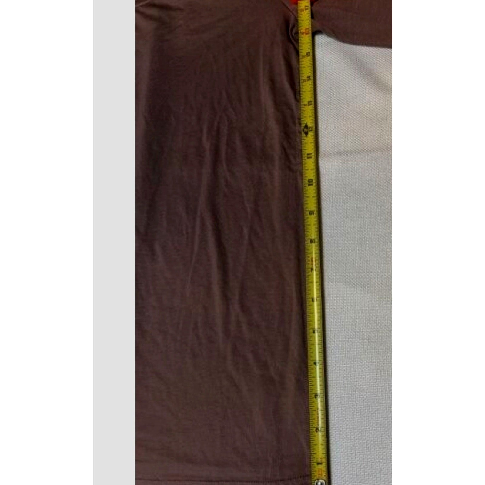NEW Aventura Organic Cotton Brown Top Sleeves 3D Embroidered Floral Design Sz XS