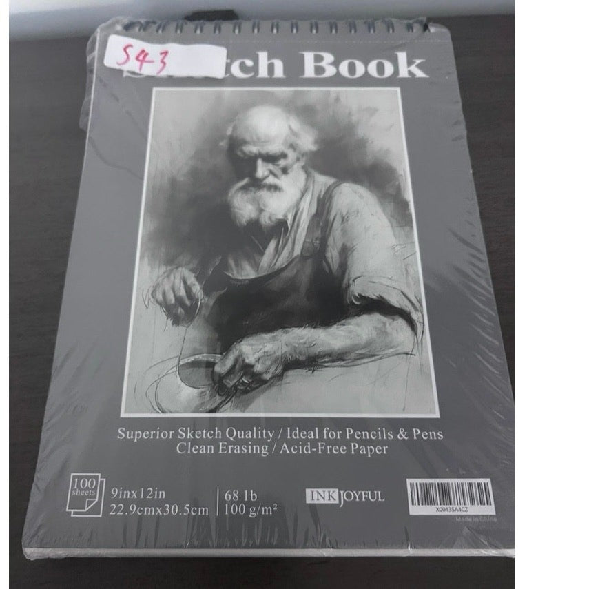 NEW Ink Joyful Sketch Book 9x12 – 100 Sheets Spiral Bound 100gsm Pad