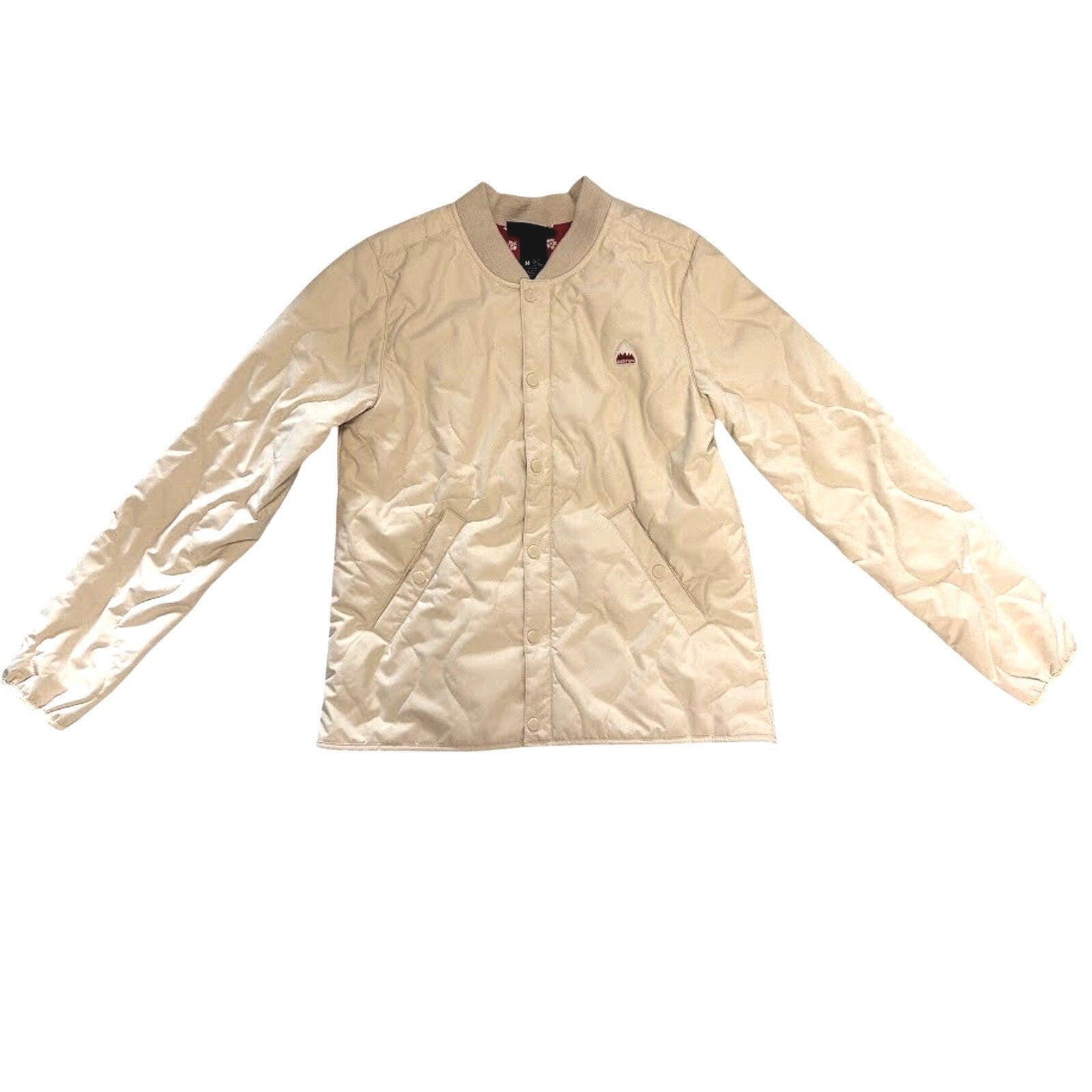 Snowboard Burton Kiley Insulator Jacket Quilted Lightweight Creme Color Sz M EUC