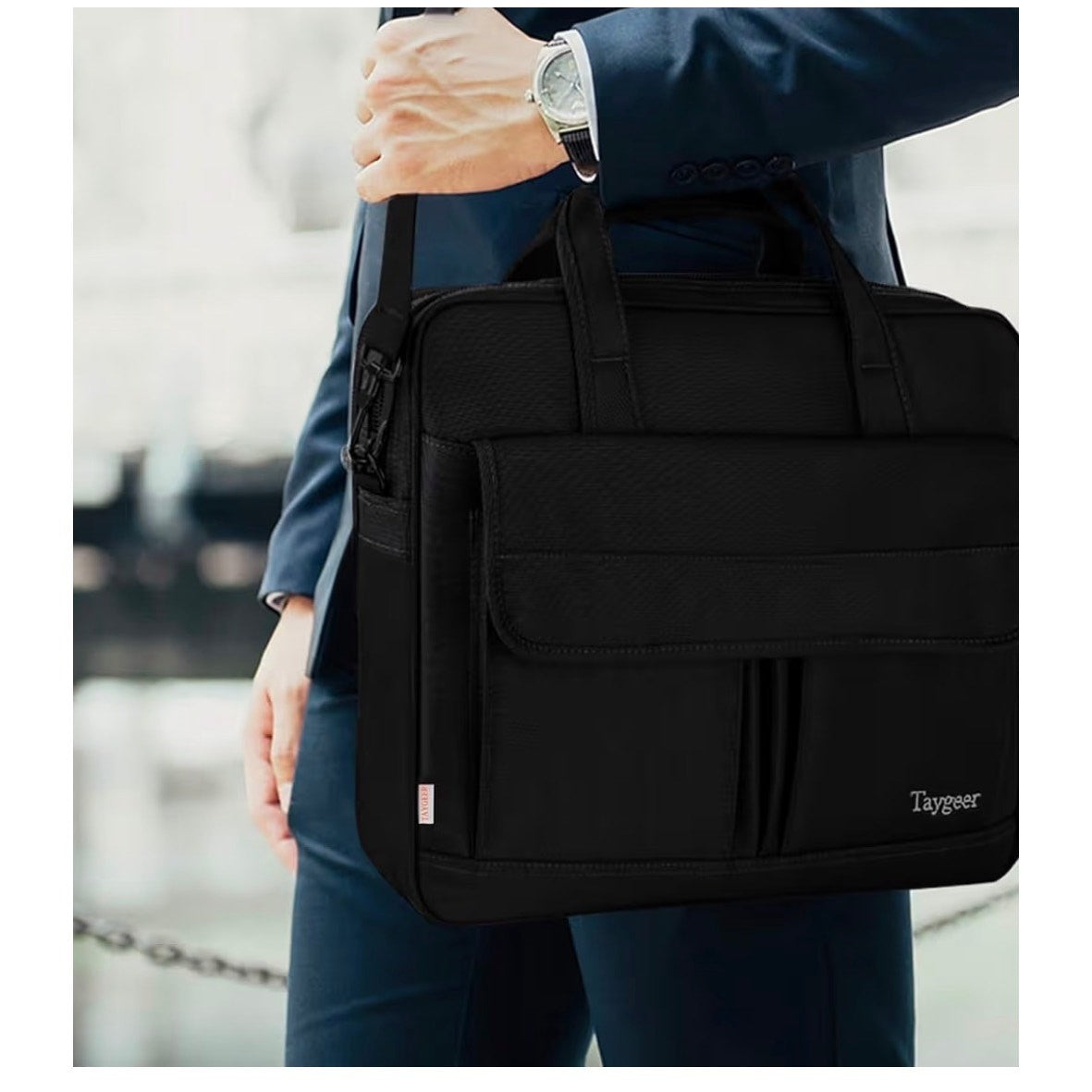 Taygeer Premium 15.7 x 11" Messenger Business Office Briefcase Laptop Bag BNWT