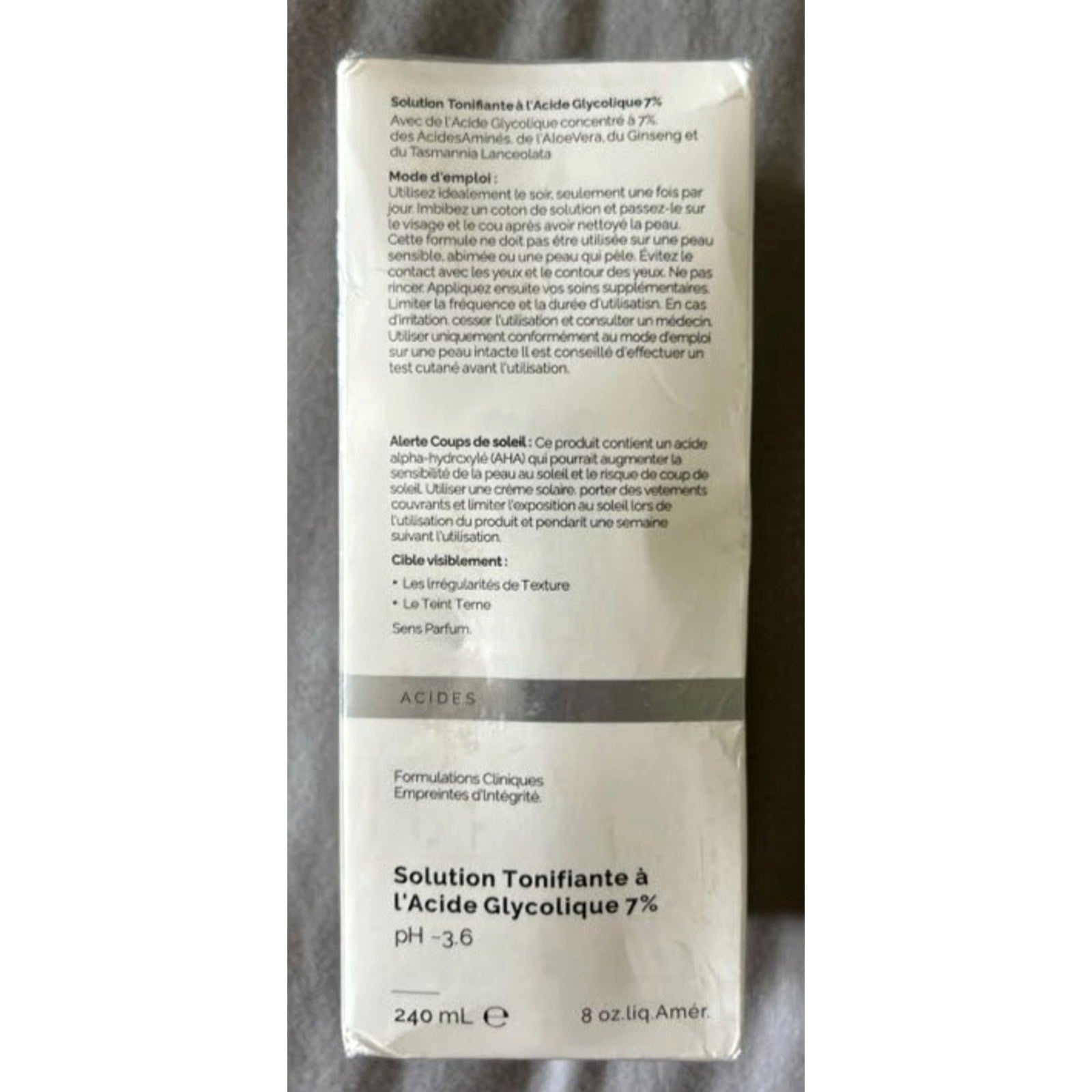 Glycolic Acid 7% Toning Resurfacing Exfoliating Solution BIG SIZE 8oz SEALED
