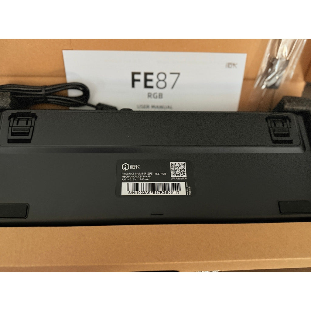 IROK TKL 87‑Key RGB Black Mechanical Keyboard Hot‑Swappable Switches USB‑C 