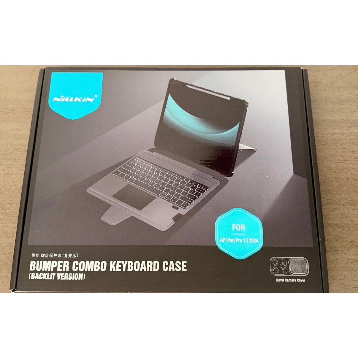 Nillkin Premium iPad Pro 13" 2024 Bumper Combo Backlit Keyboard Case Black New