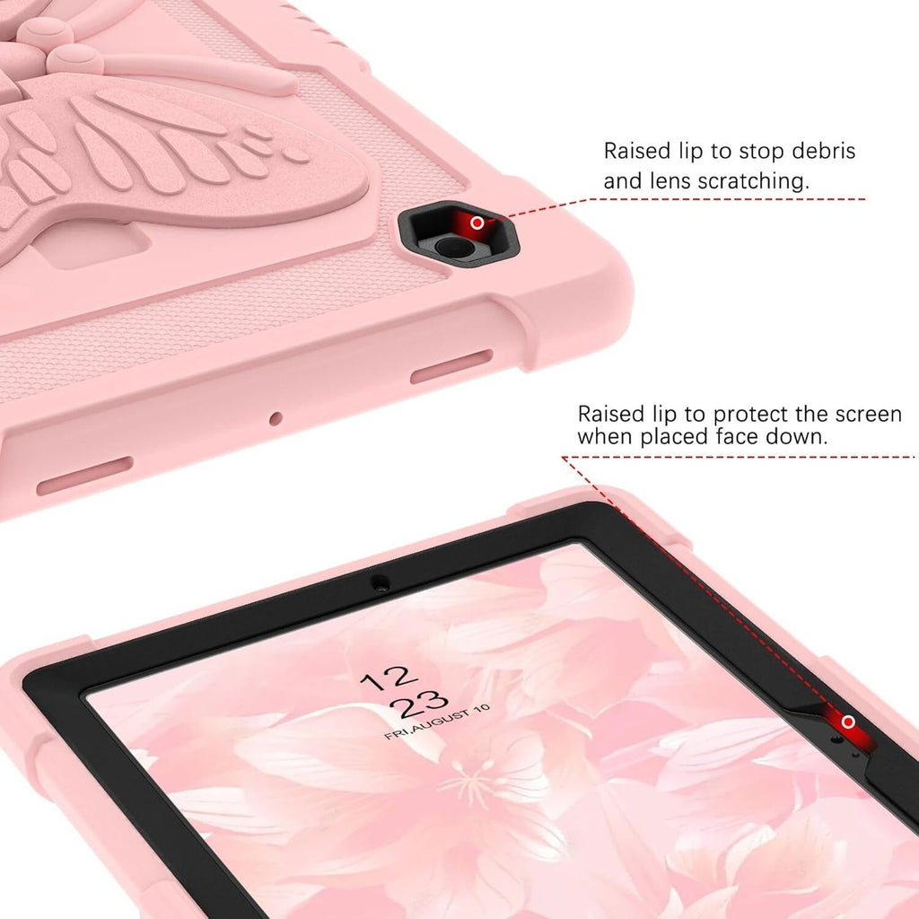 Butterfly Girls iPad Case w/ Strap & Kickstand | Fits 10.2 & Air 3 Models 