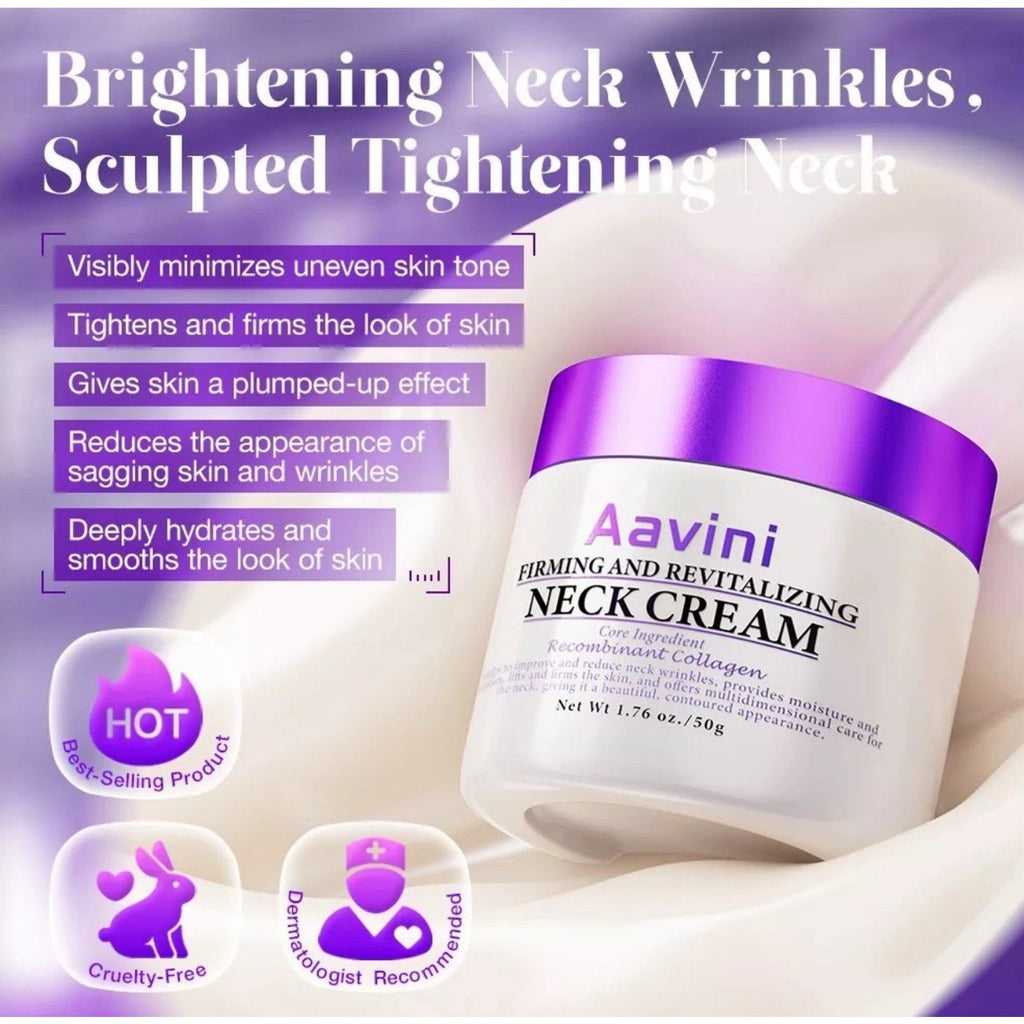 Aavini Firming Neck Cream Peptide Collagen Lift 1.7oz Wrinkle Dark Neck NEW