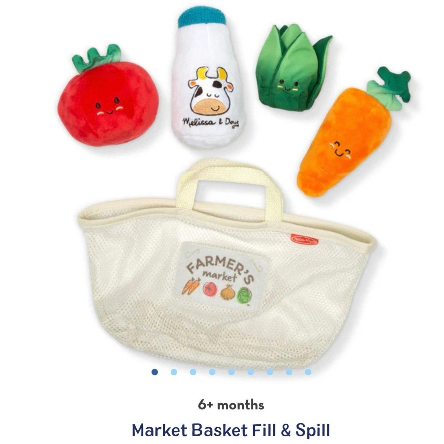 Melissa & Doug Market Basket Fill & Spill Sensory Cognitive Learning 6 Months up