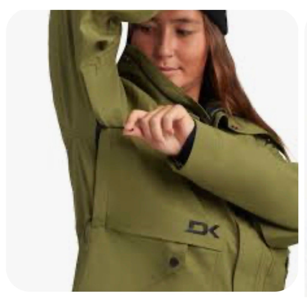 Women's Dakine Scout Jacket 10k Waterproof Breathable Juniper Green Sz Small NWT