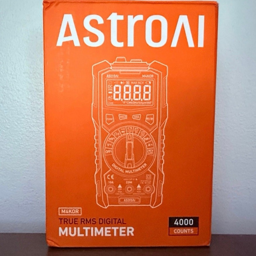 AstroAI TRMS 4000 Count Digital Multimeter Auto Range Volt Ohm NCV Tester 