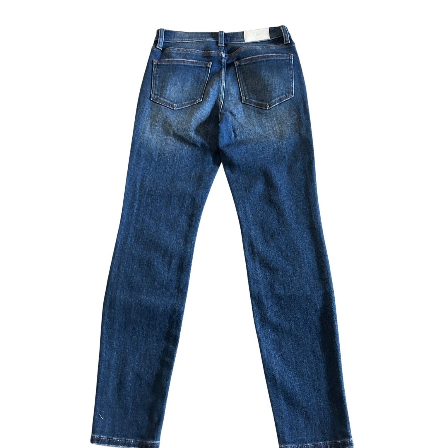 Revolve Pistola Aline High Rise Skinny Stretch Jeans Blue Work Wash Sz 26 $148 