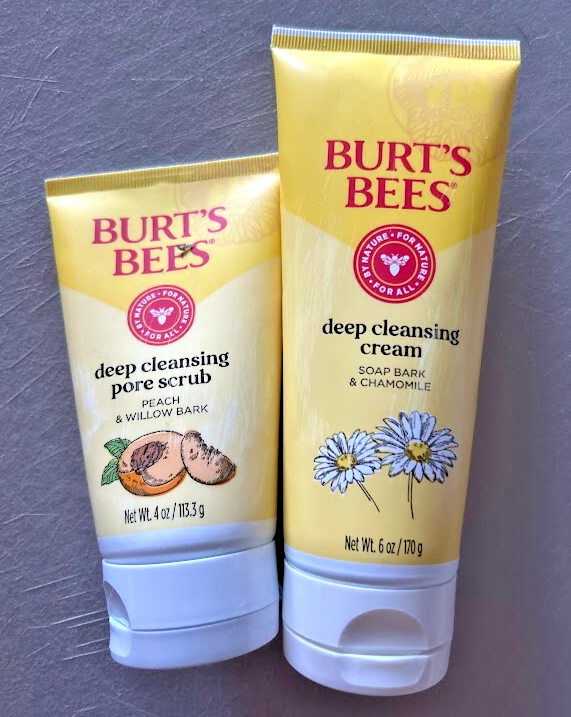 BUNDLE DEAL Burts Bees Pore Scrub, Deep Cleansing Cream, Lotion, & 2 Face Masks