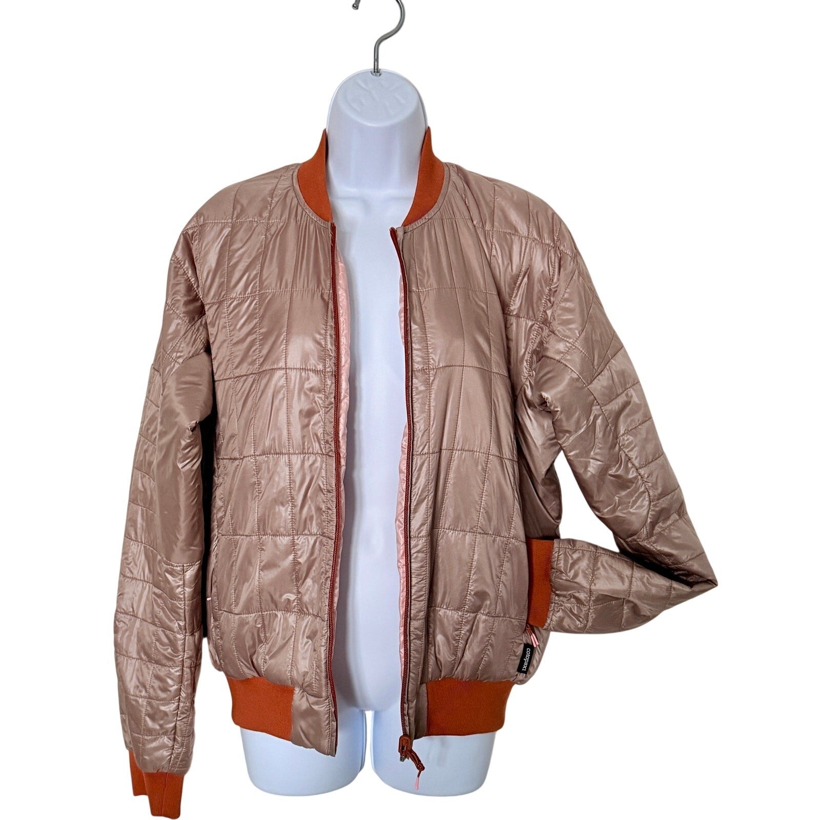 Cotopaxi Kusa Reversible Beige /Pink Bomber Jacket Womens M NWOT Llama Insulated