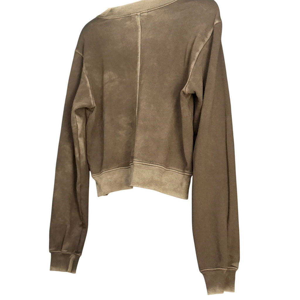 Cotton Citizen's signature Milan Crew Sweatshirt Olive Green Wash Sz Small NWT