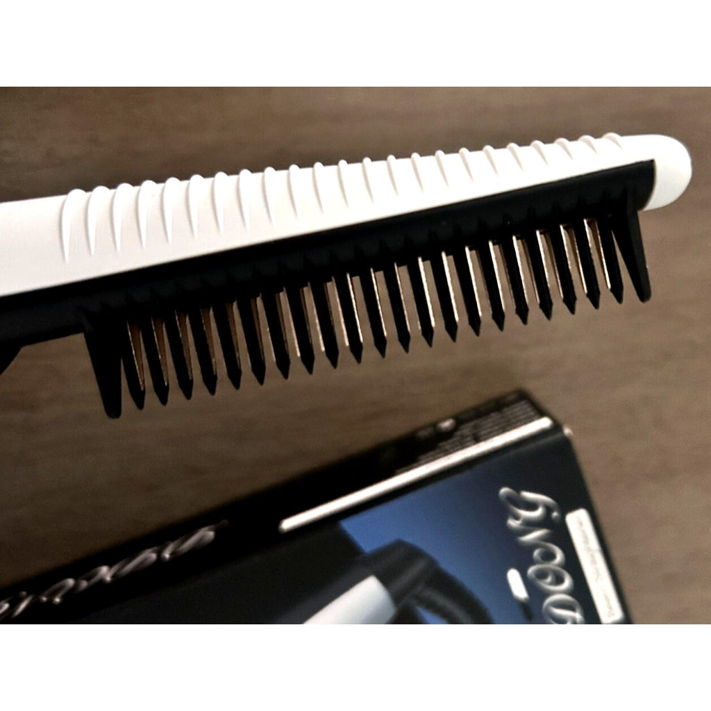 Mens 2‑in‑1 Beard Straightener & Hair Comb Ceramic Fast Heating All Hair Types