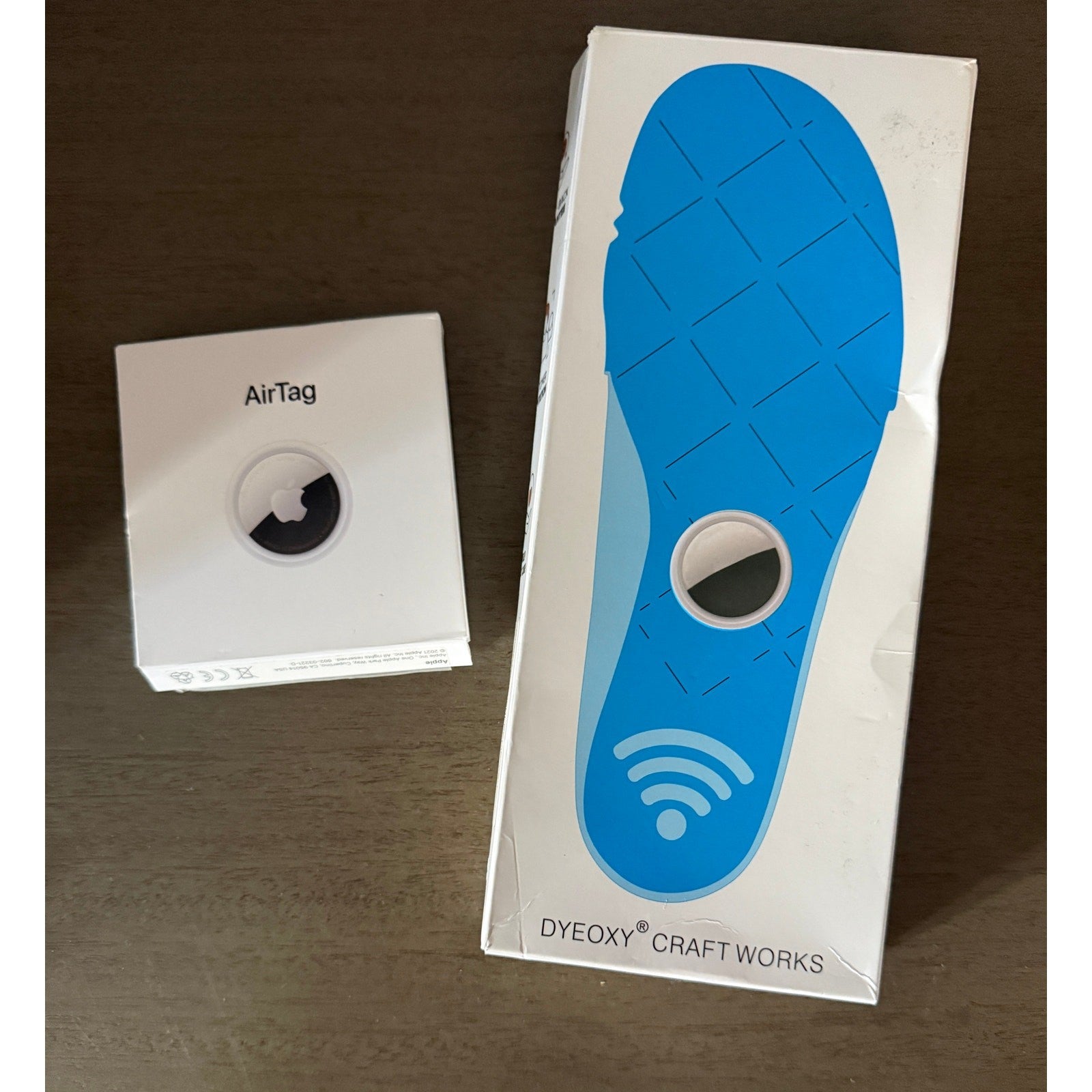 NEW Shoe Insoles Holds Apple AirTag IS Included /  Insole 8" length Cut‑to‑Size 