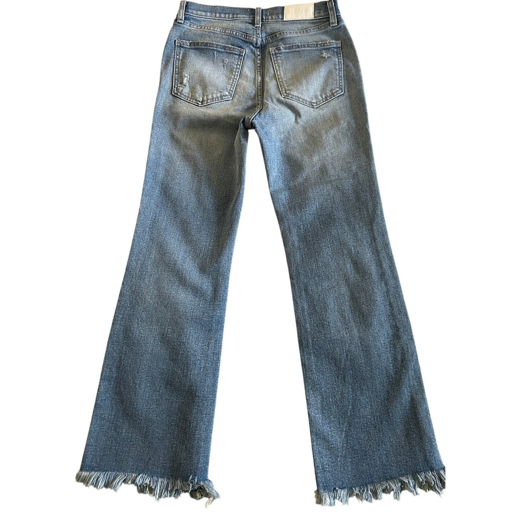 New Revolve Pistola Lennon High Rise Crop Bootcut Jeans Empire Sz 26 Retail $148