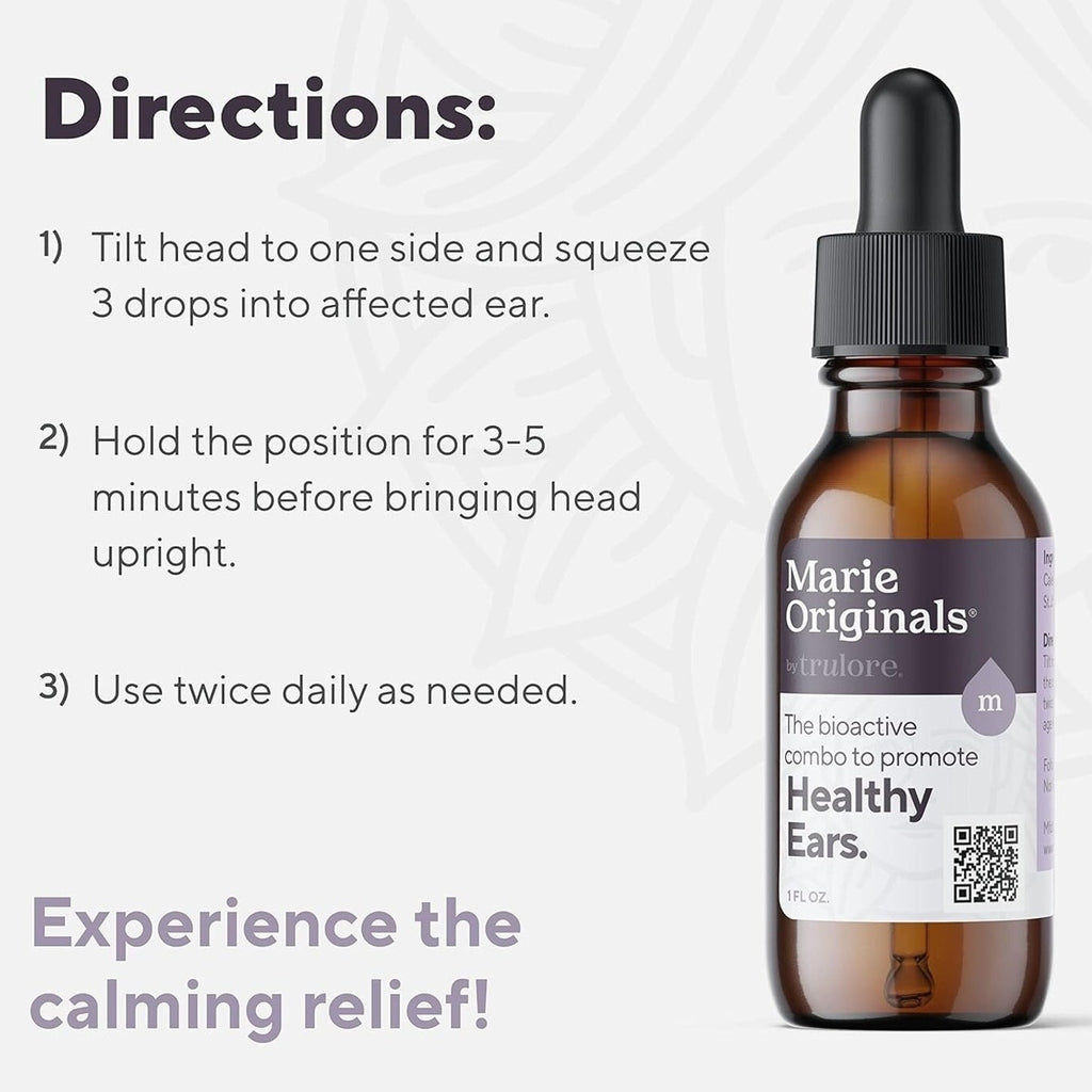 Marie Originals Bio Active Oil for Ear Infections - Natural Eardrops, Prevention