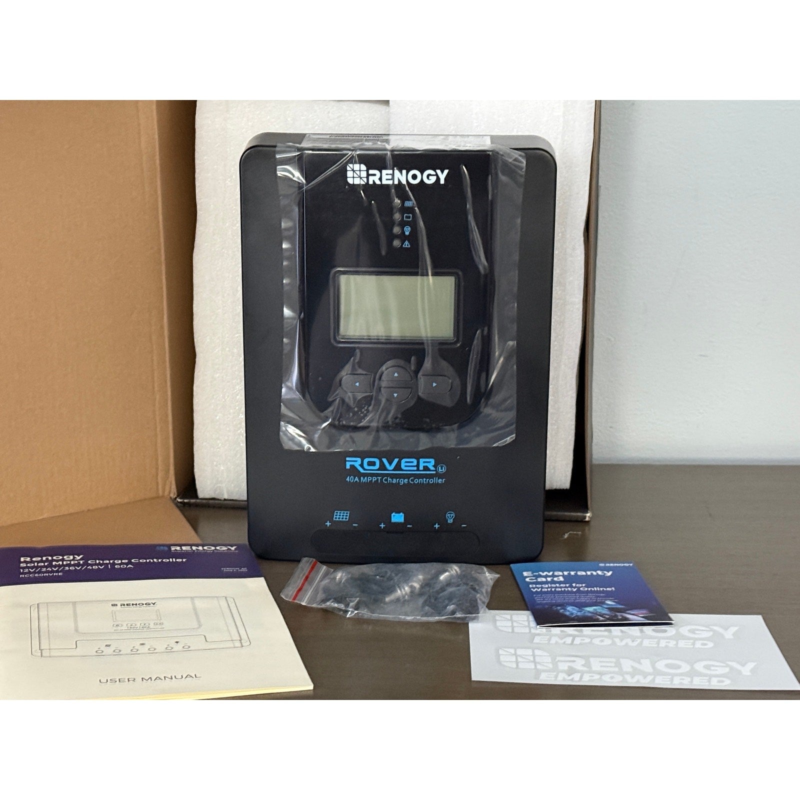 Renogy Rover 60A MPPT Solar Charge Controller Fast Charging, LCD 12V/24V/36V/48V