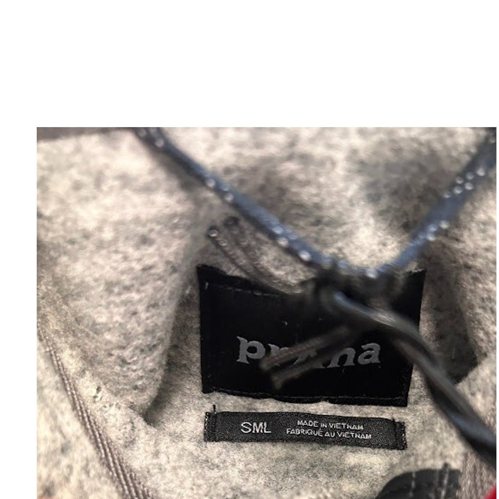Prana Tri-Thermal Threads Henley Pullover Polartec Fleece Light Gray Size S